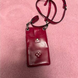 Patricia Nash Magenta Cross Body Phone Bag